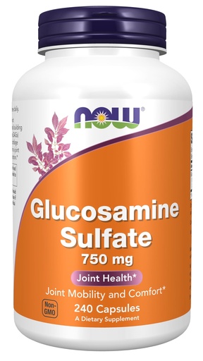 [BRSWIY32BQOAI2Y5] NOW Foods Supplements, Glucosamine Sulfate 750 mg, with UL Dietary Supplement Certification, 240 Veg Capsules