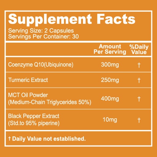 [BRSRMCAQBYIAE3TH] CoQ10 300mg Capsules, Vegan Supplement for Energy Production, Non-GMO, Gluten Free - 60 Veggie Capsules