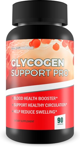 [BRSROCA7BAFRO2DX] Glycogen Support Pro - Our Best Pancreas Support Antioxidant Blood Health Blood Circulation Supplements - Blood Supplement W/Magnesium Turmeric Vitamin D Vitamin C D Zinc Blood Balance Blood Booster