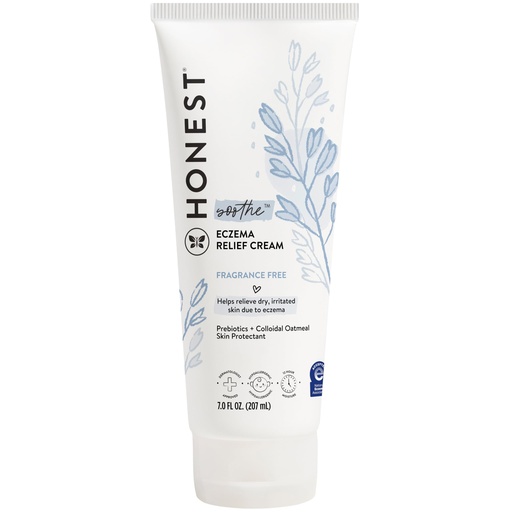 [BRSWYZQ6PIIGGELD] The Honest Company Eczema Soothing Therapy Cream and Skin Protectant, Naturally Derived, Gentle for Baby, Prebiotics Colloidal Oatmeal, 7 oz