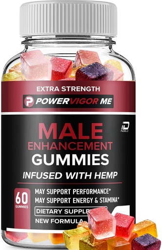 [BRSRAGAKBBYRGC3A] Power Vigor Me Gummies for Men - PowerVigorMe Hemp Gummies, Power Vigor Me Official Formula Hemp Gummies - Natural Hemp Oil Advanced Formulation, Gummies Reviews (1 Pack - 60 Gummies)