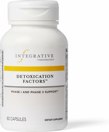 [BRSWIY3YON5WOD32] Integrative Therapeutics Detoxification Factors - Liver Supplement for Detoxification Pathway Support* - Includes Vitamins A & C - Dairy-Free - 60 Capsules (30 Servings)