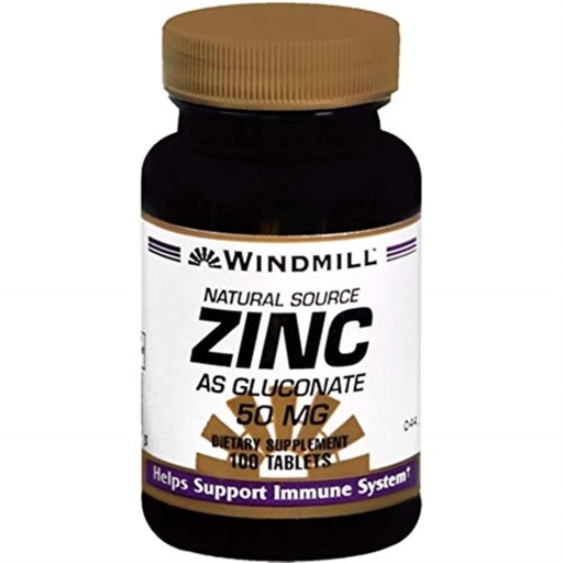[BRSWIYYLBACR4ADI] ZINC TAB GLUCONATE 50 MG WMILL Size: 100