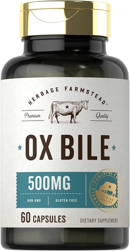 [BRSROYDQBZYAYC3P] Carlyle Ox Bile Supplement 500 mg