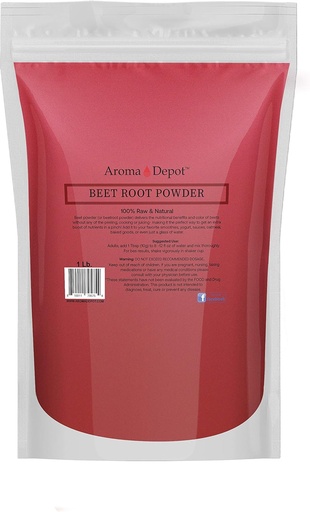 [BRSWYATQPN5R43TZ] Beet Root Powder 1 lb. oleh Aroma Depot Raw & None-GMO I Vegan I Gluten Free I Nitric Oxide Booster I Boost Stamina and Increase Energy I immune System Booster 100% Natural