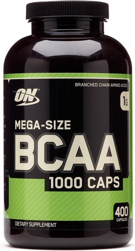 [BRSWIZ36DJ6GIGDC] Optimum Nutrition Mega-Size BCAA 1000 Caps - 400 Capsules (200 Servings)