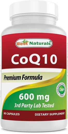 [BRSWIGL6BIPRODDO] Best Naturals CoQ10 600 mg 60 Capsules (817716013725)