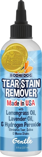 [BRSWKHQ6AIBRA2DU] Bodhi Dog Tear Stain Remover - Removes Tears, Saliva & Mucus Stains from Dogs & Cats - Gentle, Natural Solution for Sensitive Fur & Coats, Alcohol-Free, Made in USA (8 Fl Oz)