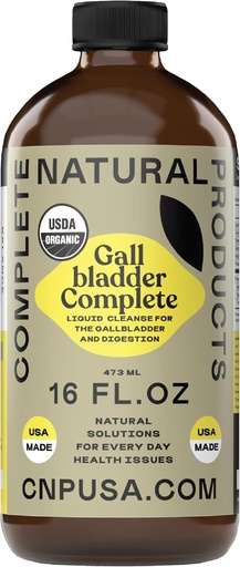 [BRSROBIZCEBAE3TD] Complete Natural Products Gallbladder Complete - 16oz Glass Bottle, Gallbladder Cleanse Supplement