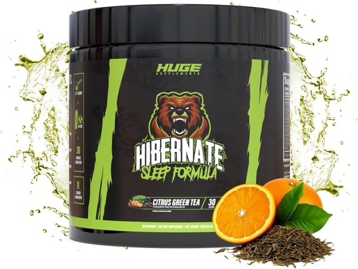 [BRSROCQCB4CB6F3X] Hibernate Sleep Supplement, Complete & Optimally Dosed Sleep Recovery Formula, Relax & Unwind, Includes GABA, Valerian Root, Melatonin, 5-HTP & More (30 Servings)