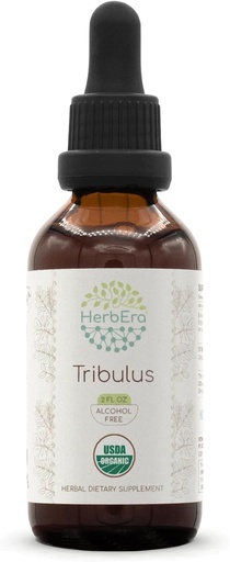 [BRSWGYYZPMNQAHTV] HerbEra Tribulus B60 Alcohol-Free Herbal Extract Tincture, Concentrated Liquid Drops Natural USDA Organic Tribulus (Tribulus Terrestris) Dried Fruit (2 fl oz)