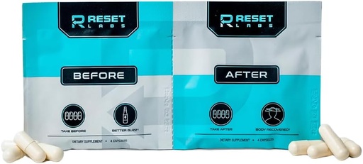 [BRSROCAFBNYW2DY2] Pre & Post Recovery капсули - Natural Formula - Черен дроб Поддръжка с мляко Thitle - Без захар - Джинджифил - Електролити - Бодлива круша - Нещо за Detox Week (1 Packet)