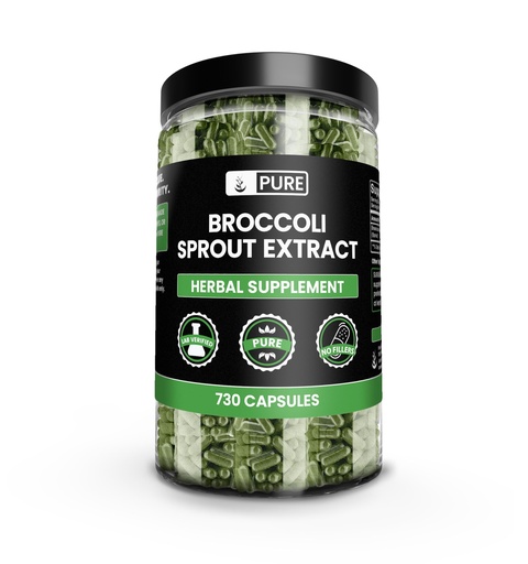 [BRSWYFA7O56QK3DZ] PURE ORIGINAL INGREDIENTS Broccoli Extract (730 Capsules) No Magnesium Or Rice Fillers, Always Pure, Lab Verified