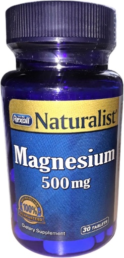 [BRSWI2QIA4FAYH3U] Rexall Magnesium 500 Mg - Tablets, 30 Ct