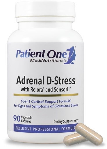 [BRSRAZYNCMPAI332] Patient One Adrenal D-Stress | Supplement to Support Healthy Stress Response and Cortisol Levels* | with DHEA, Ashwagandha and More | 90 Capsules
