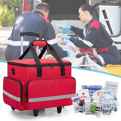 [BRSW2FD3DIDQIC3X] CURMIO Rolling Medical Bag with Wheels