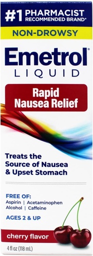 [BRSWG2YECAJQAE35] EMETROL Nausea Cherry Flavor, 4 Ounce