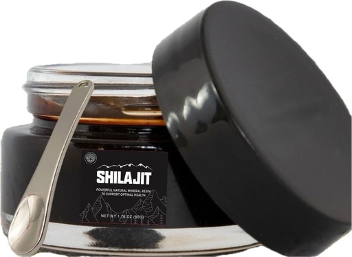 [BRSROHAHOV7GAAD7] Shilajit Resin | Authentic Himalayan Gold Grade Harvested 16,000-18,000 ft | Pure Unfiltered | 85+ Trace Minerals and Fulvic Acid for Energy and Immune Support | 50 Grams Bottle with Spoon
