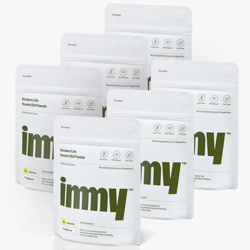 [BRSRAATQBUCAGGT2] IMMY Imūnās papildinājums Mood Support and Gut Health, 180 ct. - Atbalsta kopīgas atvieglojumu, Focus & Mood Support, Natural Calming atbalsts