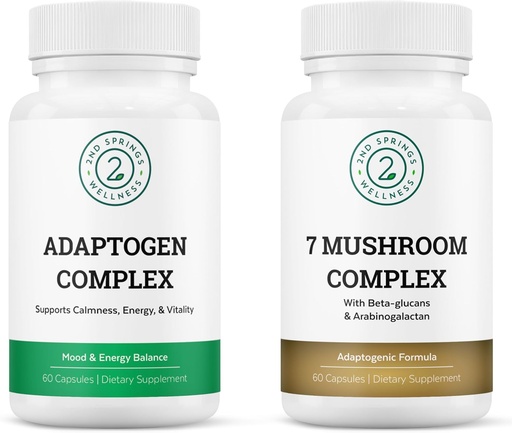 [BRSROAQDBB7QEDTK] Mushroom & Adaptogen Fusion - Comprehensive Wellness Bundle