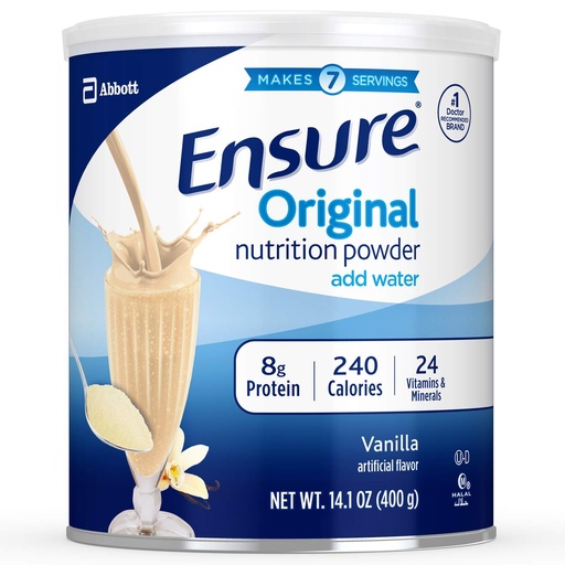 [BRSWKYYIC56RY23K] Ensure Original Nutrition Powder, Vanilla 14 Ounces (Value Pack of 4)