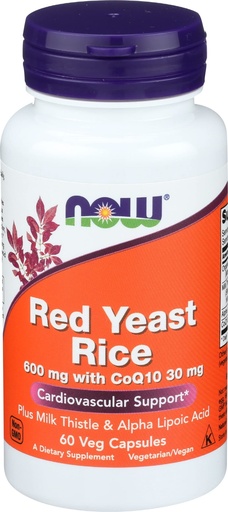 [BRSWIZAAOQGRCHT4] Now Foods Red Yeast Rice600 Wcoq10 60v, 60 CT