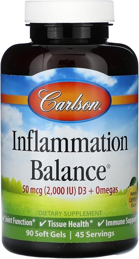 [BRSWIYILCUABAAI3] Carlson Labs Inflammation Balance Multi Nutrients, 90 Softgels