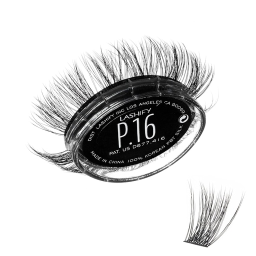 [BRSROBQCDMBQACT3] Lashify Plushy 16mm Gossamer Lashes in Black, Easy DIY False Lashes for a Voluminous Yet Still Natural Look