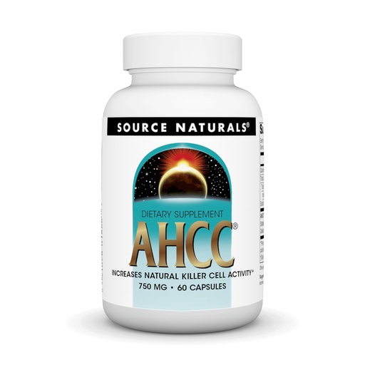 [BRSWIZYTBIHRSGTE] Source Naturals AHCC 750 mg Increases Natural Killer Cell Activity* - 60 Capsules