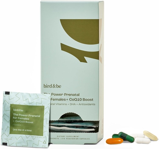 [BRSROCA2AB5WA334] bird&be The Power Prenatal for Females with Coq10 Boost