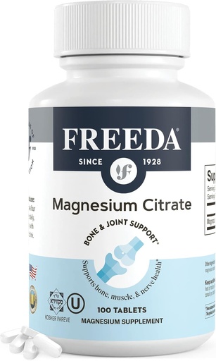 [BRSWGAITPIARQDTU] Freeda Magnesium Citrate 400 mg overdekte tabletten 