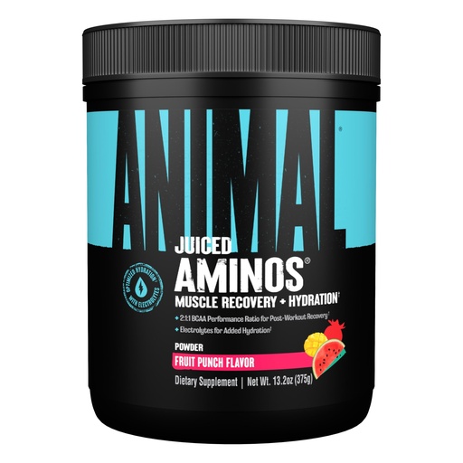 [BRSROZQTPMGQKH3Z] Animal Juiced Amino Acids - BCAA Powder EAA Matrix Plus Hydration with Electrolytes and Sea Salt Anytime Recovery and Improved Performance, Fruit Punch Flavor, 30 Servings