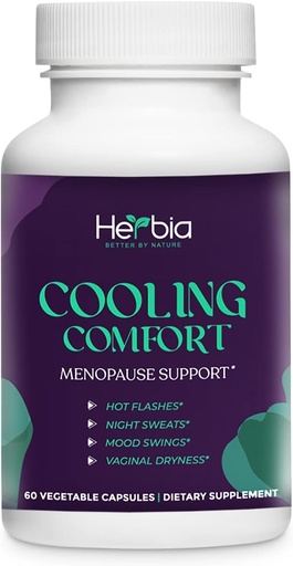 [BRSRMAD5B5YBQC34] Natural Menopause and PMS Supplement - Hormonal Balance, Estrogen-Free Herbal Formula Natural Relief for Night Sweats, Mood Swings & Vaginal Dryness- Made in The USA 60 Capsules