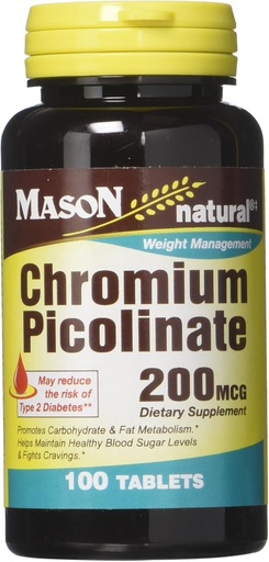 [BRSWIEADOUGAOHD6] Mason Vitamins Chromium Picolinate Tablets, 60 Count