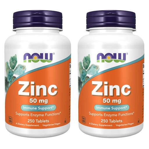[BRSWKGI6OAFG23LC] Now Foods, (2 Pack) Zinc, 50 mg, 250 Count (Pack of 2)