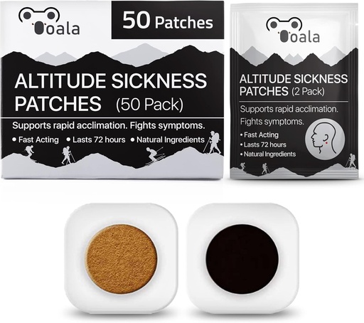 [BRSW2GD5O57GCDY2] Altitude Sickness Prevention Patches | Supports Rapid Acclimation, Boosts Oxygen Intake, Fights Symptoms | Pack of 50