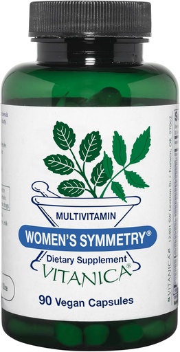 [BRSWIYQGPIPACCYV] Vitanica Women's Symmetry, High Potency Multivitamin and Mineral, Vegan/Vegetarian, 90 Capsules