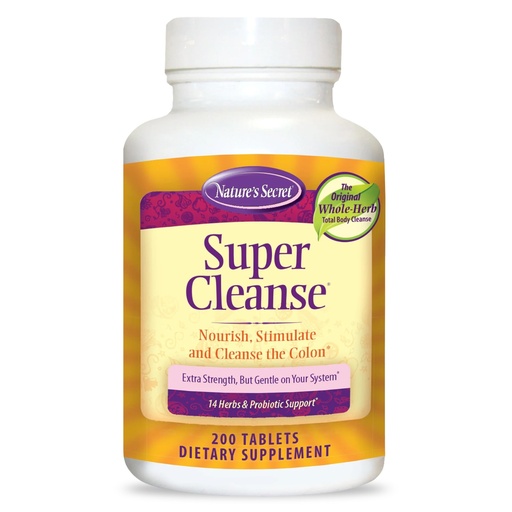 [BRSWIYTYDEJRSHLI] Nature's Secret - Super Cleanse, 200 tablets