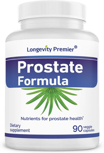 [BRSWGCQDA4PQGD3B] Longevity Prostate Formula cu Saw Standardized Palmetto extract, Extra Srength pentru Prostate sănătate și prevenirea pierderii părului