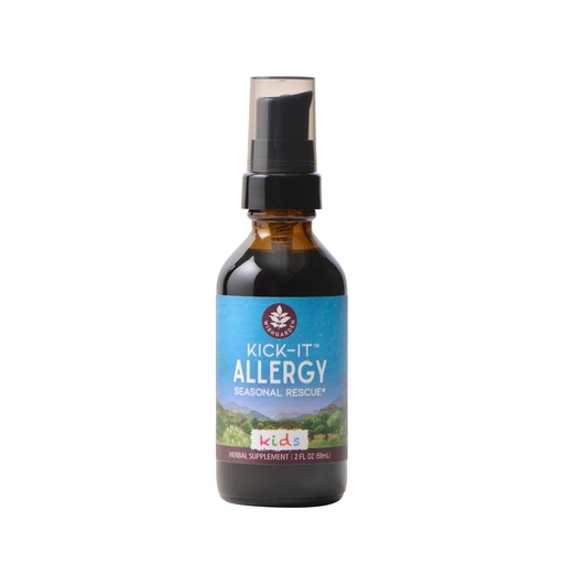 [BRSWKHY4OUEBKCDU] WishGarden Herbs Kick-It Allergy for Kids, Non-Drowsy Tincture, 2oz | Yerba Santa, Nettle Leaf & Echinacea, Eases Seasonal Sniffles & Itchy Eyes, Gluten-Free