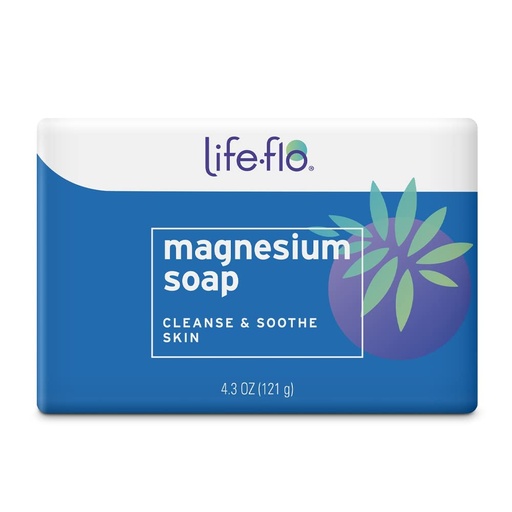 [BRSWYA32DNYBGYD6] LIFE-FLO Magnesium Bar Soap | Super Concentrated with Calming Magnesium Chloride, Plus Coconut and Avocado Oils | 4.3 Oz | Pack of 3