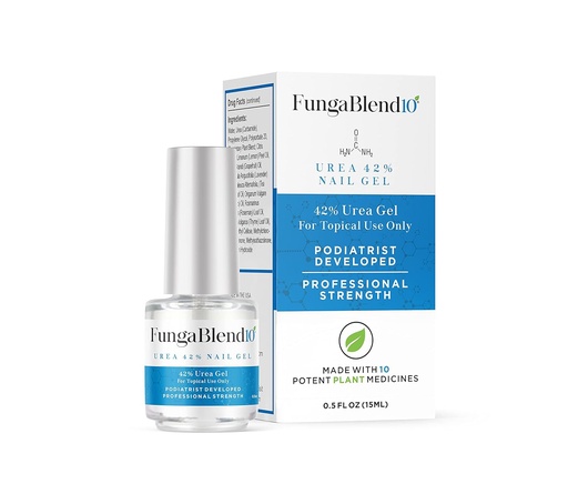 [BRSWGBIROBYBGHL4] FungaBlend 10 - Urea 42% Nail Gel to Cure Fungus Faster - Delivers Antifungal Medication Directly to Fungus - Quick Results Topical Solution for Toe and Finger Nail Repair Treatment