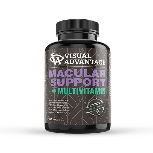 [BRSWECQQAQHB6DY2] Visual Advantage Lunovus Macular Support Plus Multivitamin Based on AREDS 2 Study - Eye Vitamins for Macular Support - Mineral Supplement with Lutein and Zeaxanthin - 180 Soft Gels