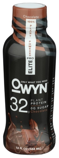 [BRSWYGTRC4CGCCY2] OWYN Chocolate Pro Elite Plant Protein Shake, 12 FZ