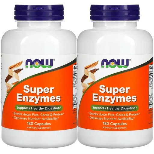 [BRSWICY2BUBR6HIV] Now Foods Super Enzymes 180 Capsules, 2 Pack
