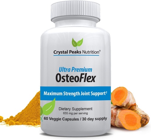 [BRSWGFIROQPQGEL5] Organic Curcuminoids Osteoflex - Natural Turmeric & Bioperine for Optimal Absorption and Maximum Joint Support. 60 Capsules, 30-Day Supply