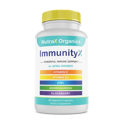 [BRSWYAL7DMDRQELP] All-in-One Organic Immune Support Supplement 60 Vegan Capsules - Elderberry 500mg, Ashwagandha 500mg, 400mg Vitamin C and Zinc - Vitamin D3 - Immune Boosters for Adults