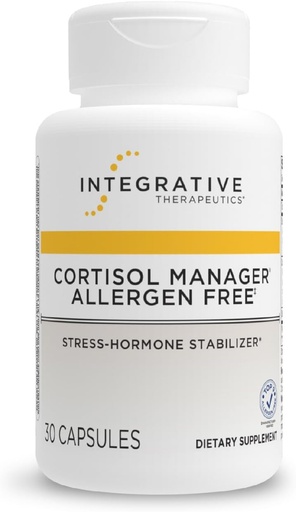 [BRSWGAYNOEHAAGTZ] Integrative Therapeutics Cortisol Manager Allergen Free - Adrenal Health Support Supplement for Healthy Stress Response* - Vegan, Non-Dairy & Gluten-Free - 30 Capsules (15 Servings)