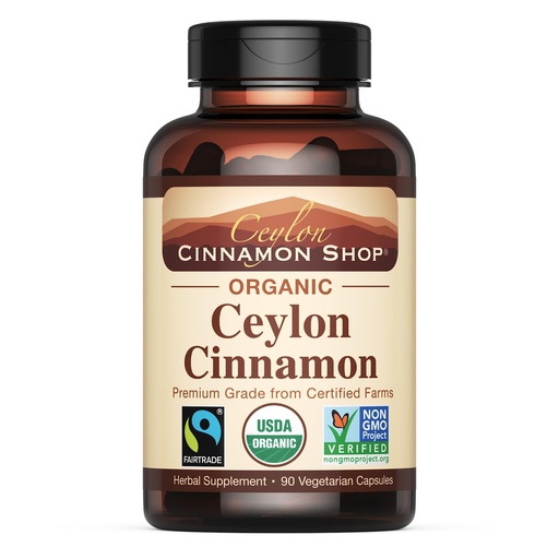 [BRSWIEAQBZ7Q2DQ3] Ceylon Cinnamon Shop Organic Ceylon Cinnamon USDA Certified Supplement, 90 Capsules