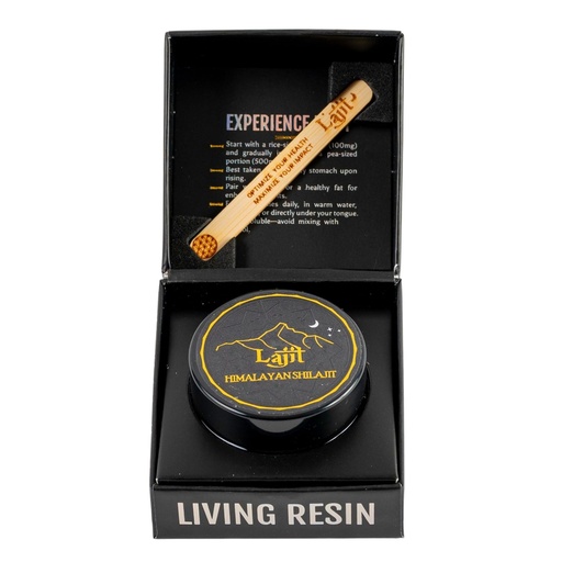 [BRSRAELRDIDW2EIV] Lajit Gold Grade Himalayan Shilajit Resin – Organic, Sun-Dried, Bioavailable Nutrients, Fulvic Acid | Lab Tested Pure Shilajit for Men & Women - Natural Energy, Vitality, 85 + Trace Minerals - 20g